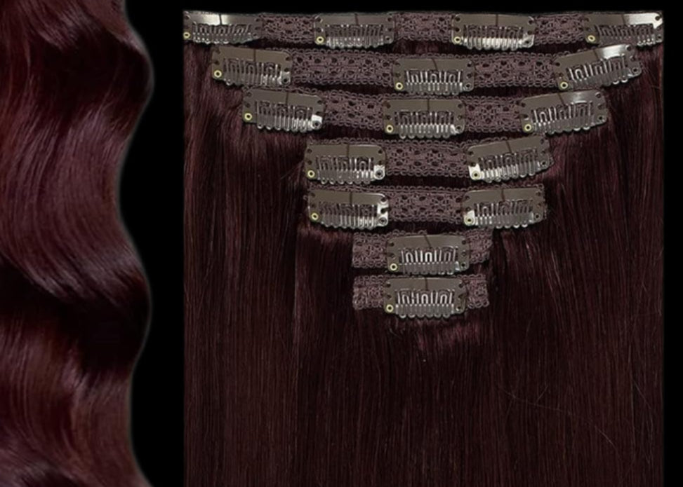 CUSTOM COLOR 16 INCH CLIPINS SET (7 PCS)